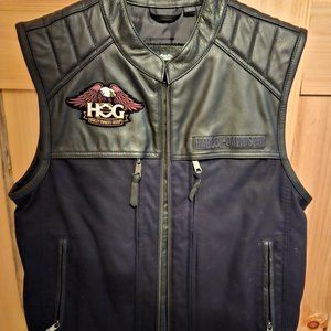 Leather Harley Davidson Vest